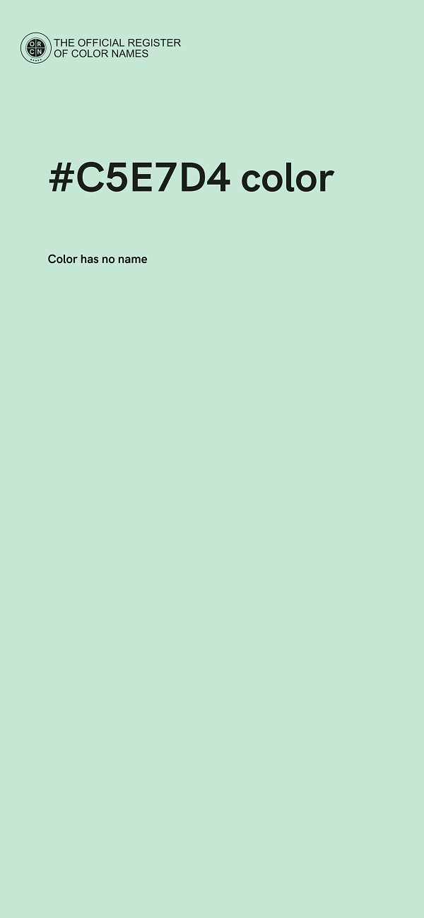 #C5E7D4 color image