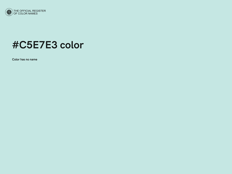 #C5E7E3 color image