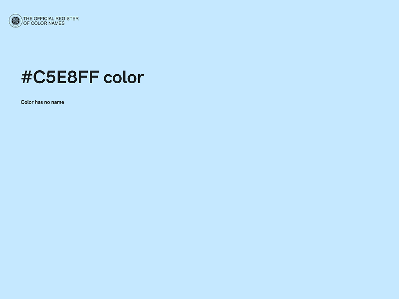 #C5E8FF color image