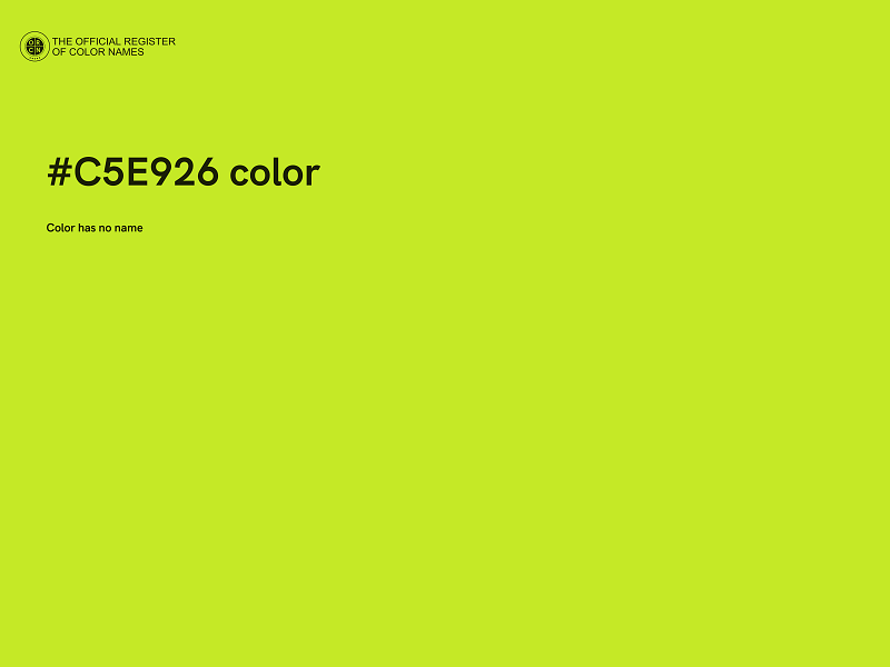 #C5E926 color image