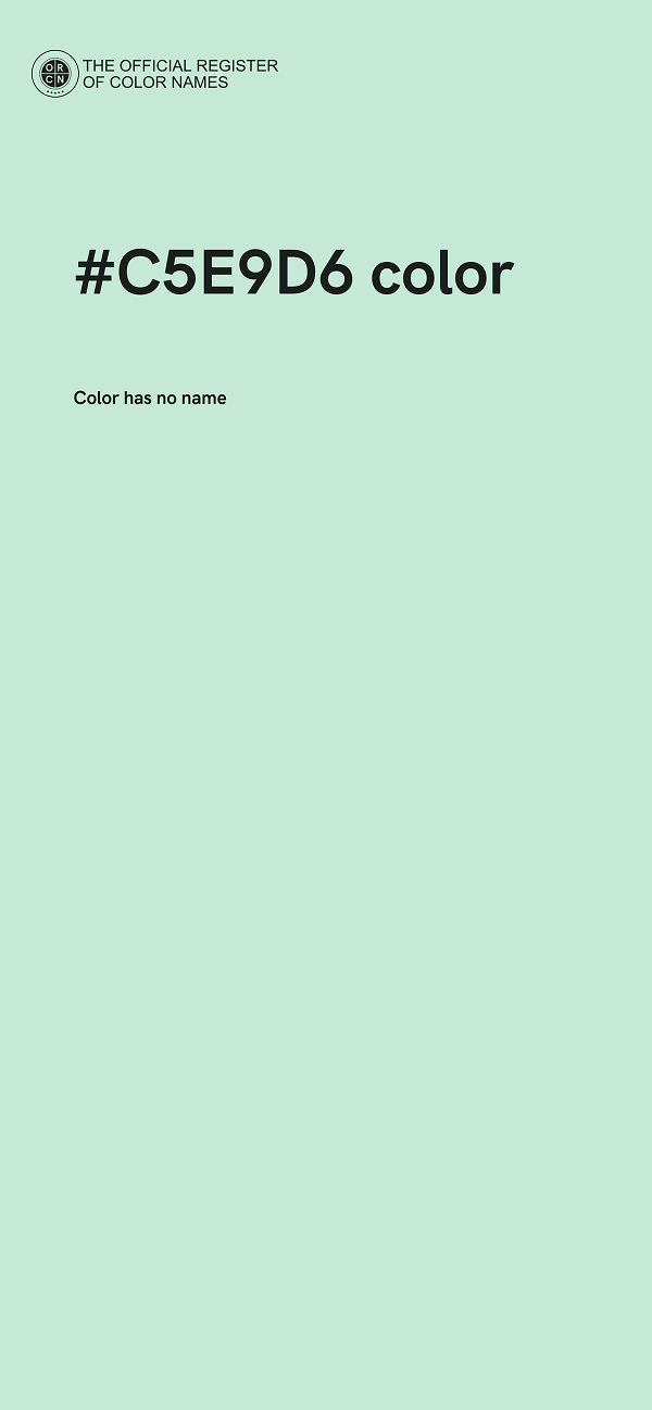 #C5E9D6 color image