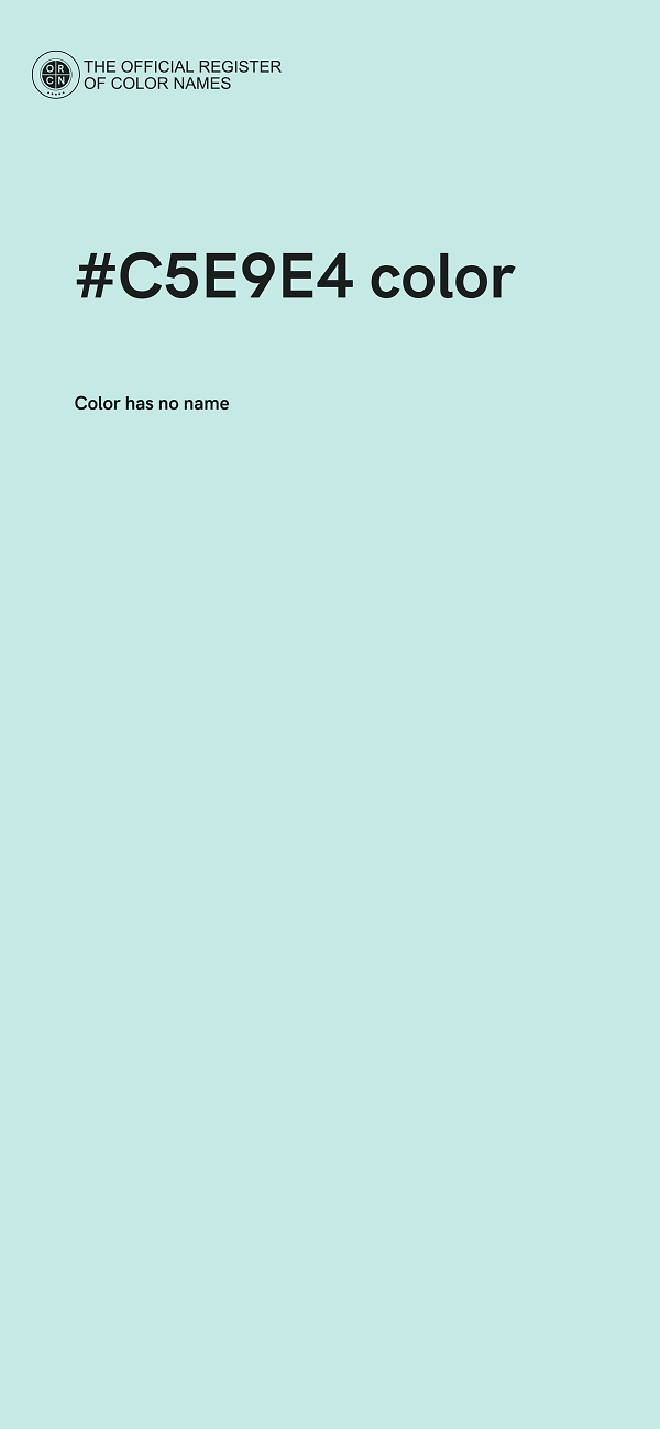 #C5E9E4 color image