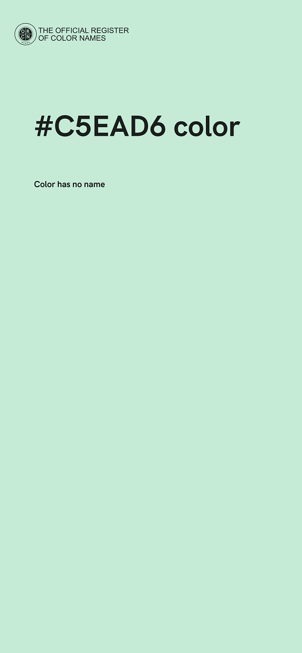 #C5EAD6 color image