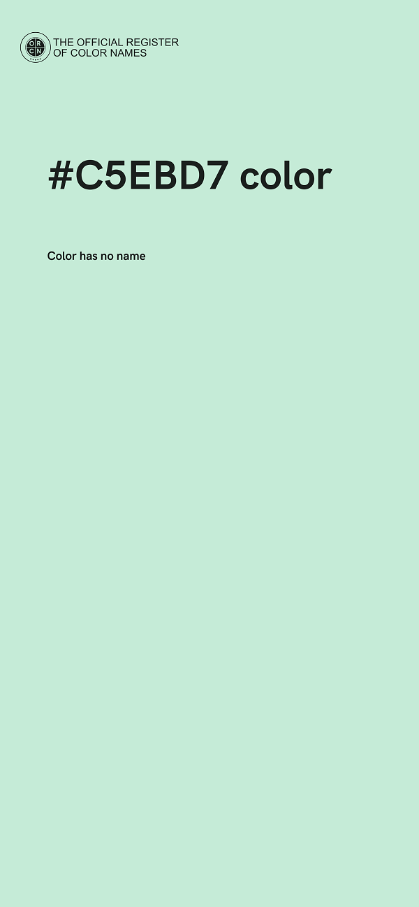 #C5EBD7 color image