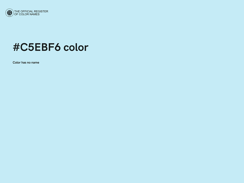 #C5EBF6 color image