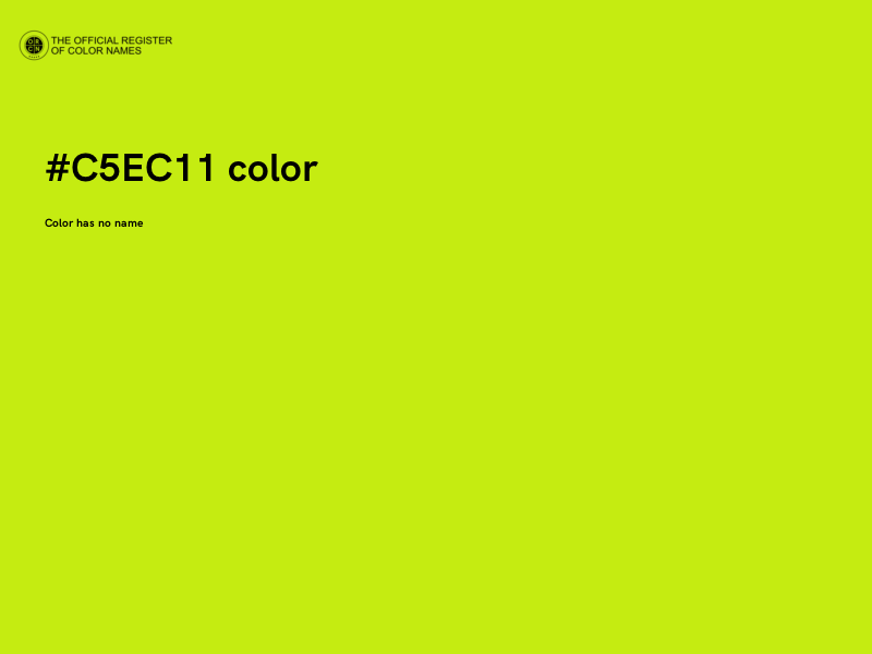 #C5EC11 color image