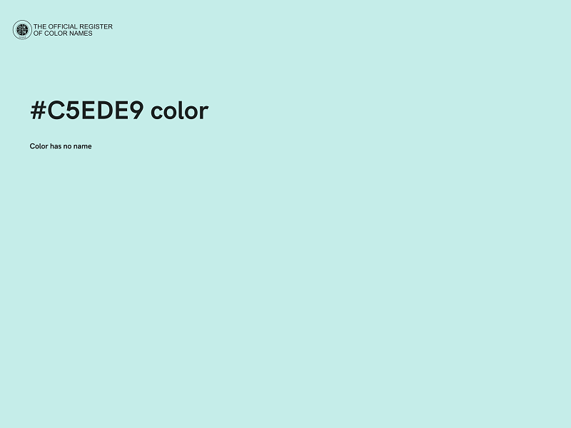 #C5EDE9 color image