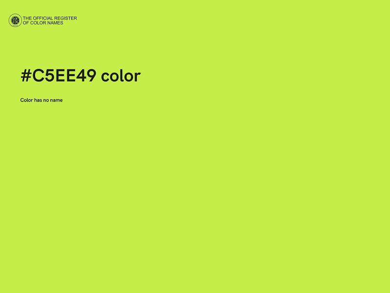 #C5EE49 color image