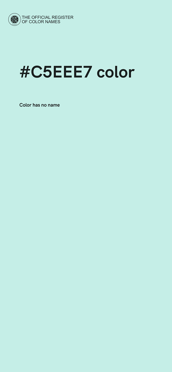 #C5EEE7 color image