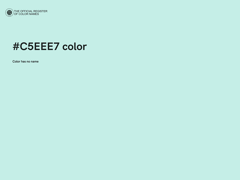 #C5EEE7 color image