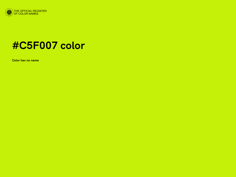 #C5F007 color image