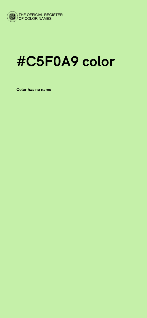 #C5F0A9 color image