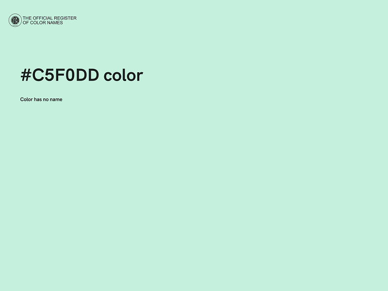 #C5F0DD color image