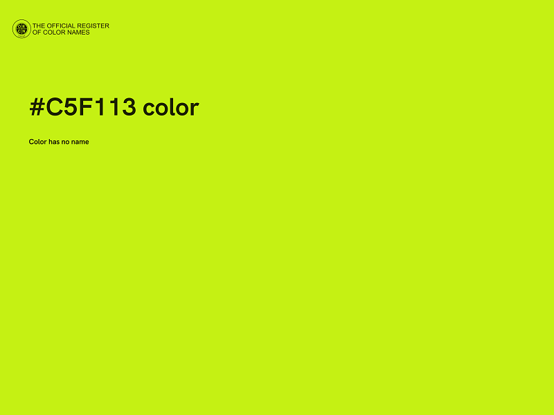 #C5F113 color image