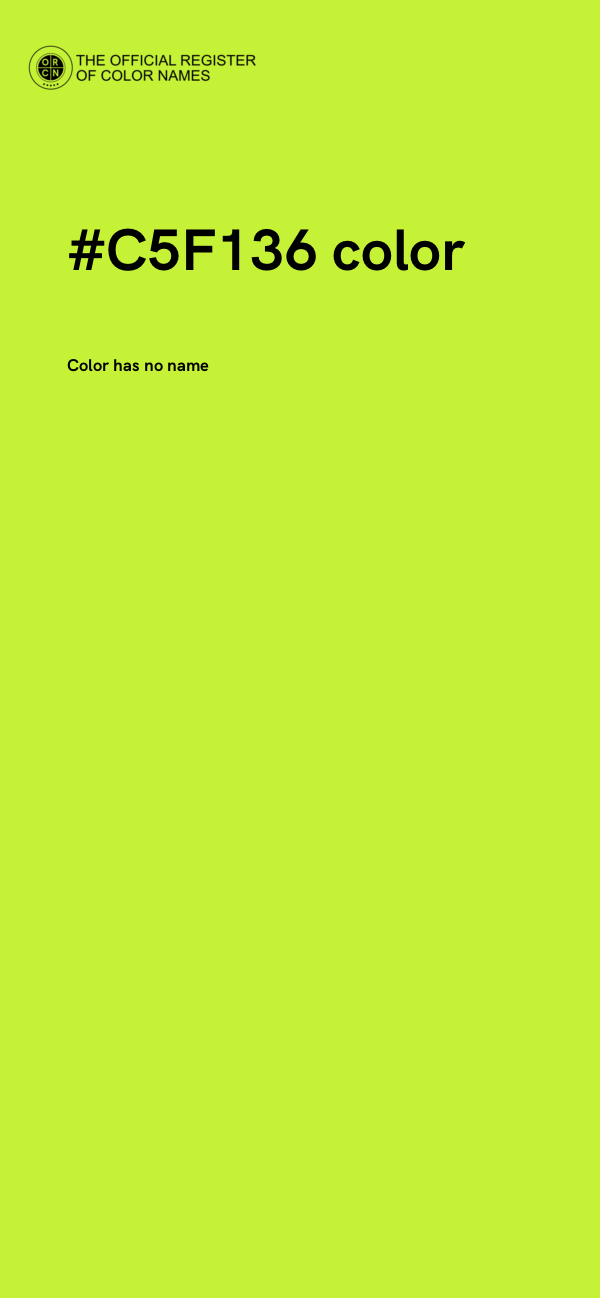 #C5F136 color image