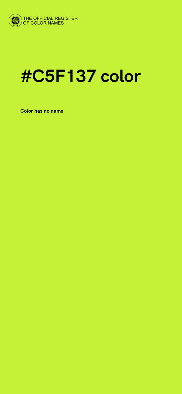 #C5F137 color image