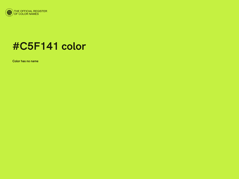 #C5F141 color image