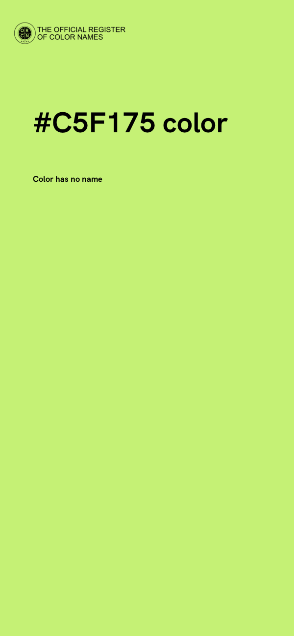 #C5F175 color image