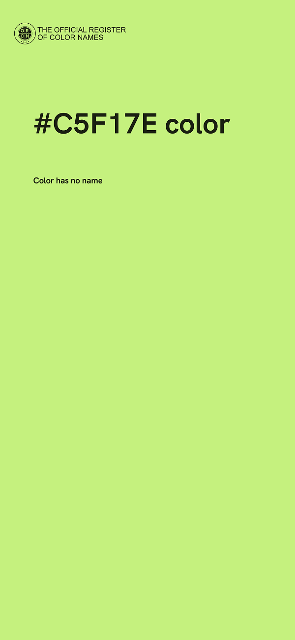#C5F17E color image