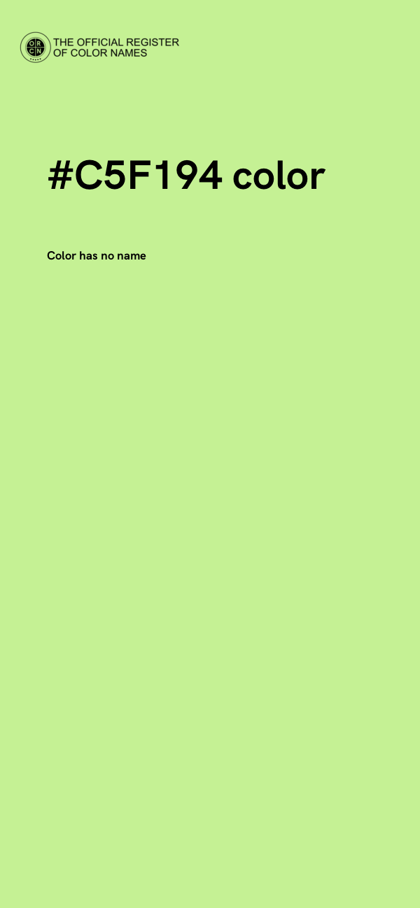 #C5F194 color image