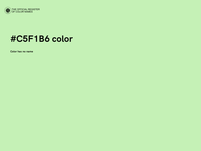 #C5F1B6 color image