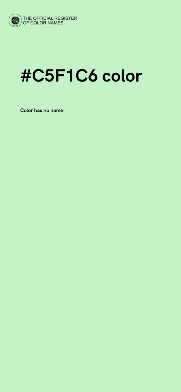 #C5F1C6 color image