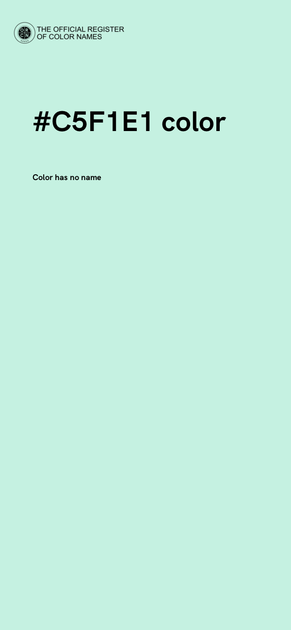 #C5F1E1 color image