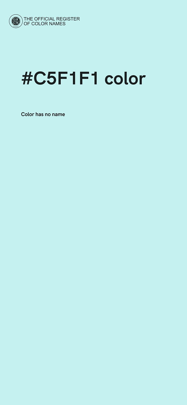 #C5F1F1 color image