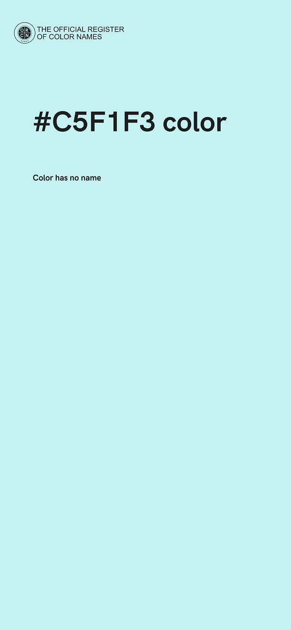 #C5F1F3 color image