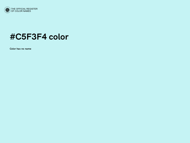 #C5F3F4 color image