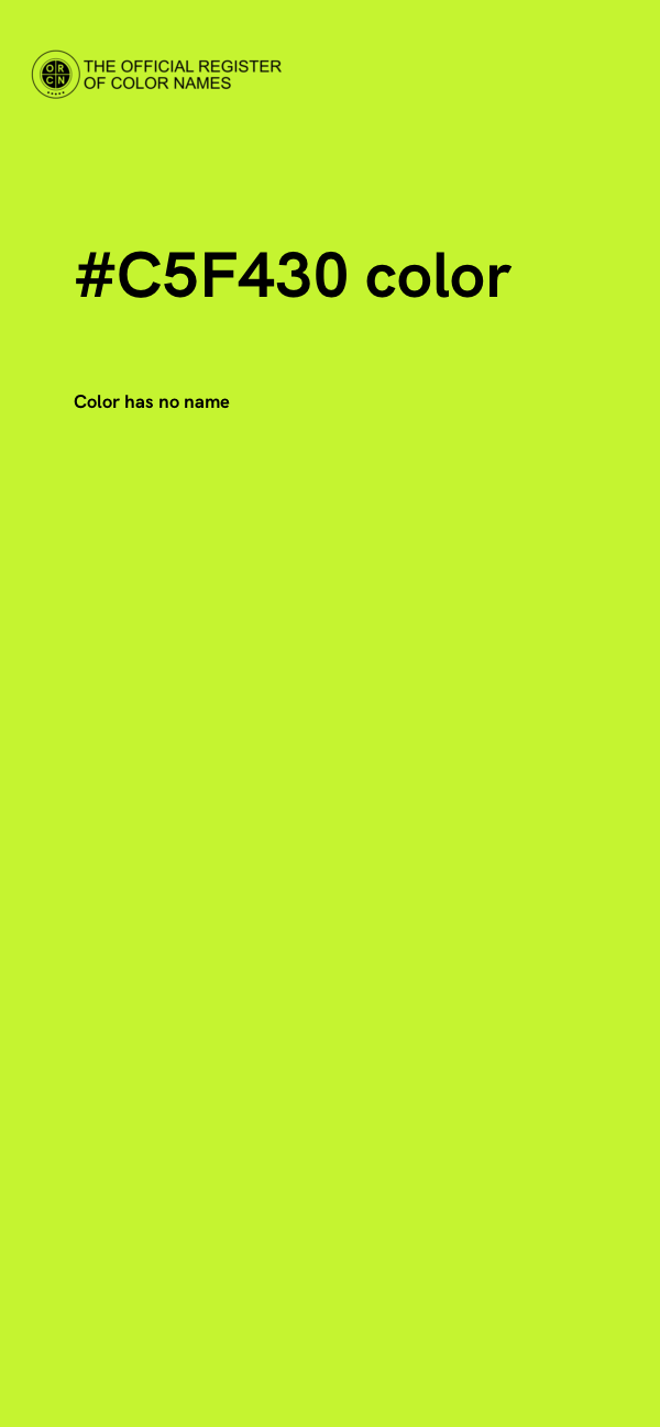 #C5F430 color image