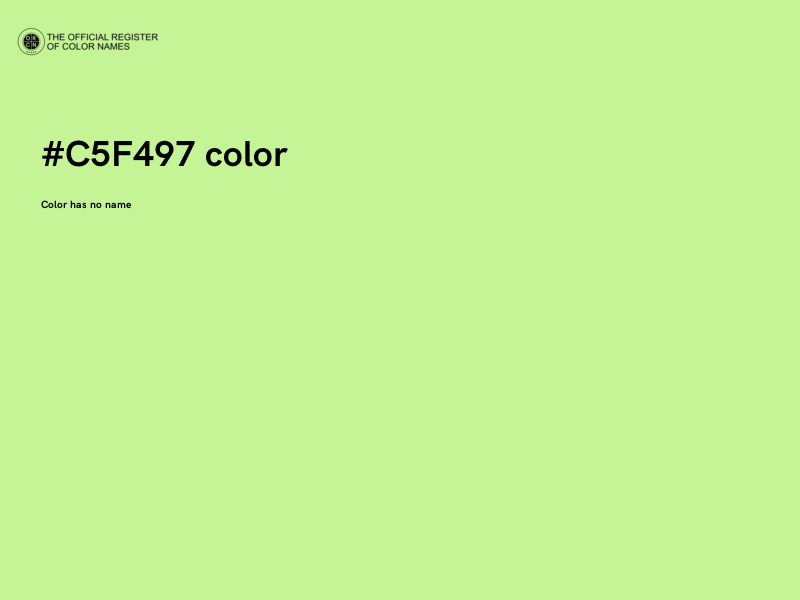 #C5F497 color image