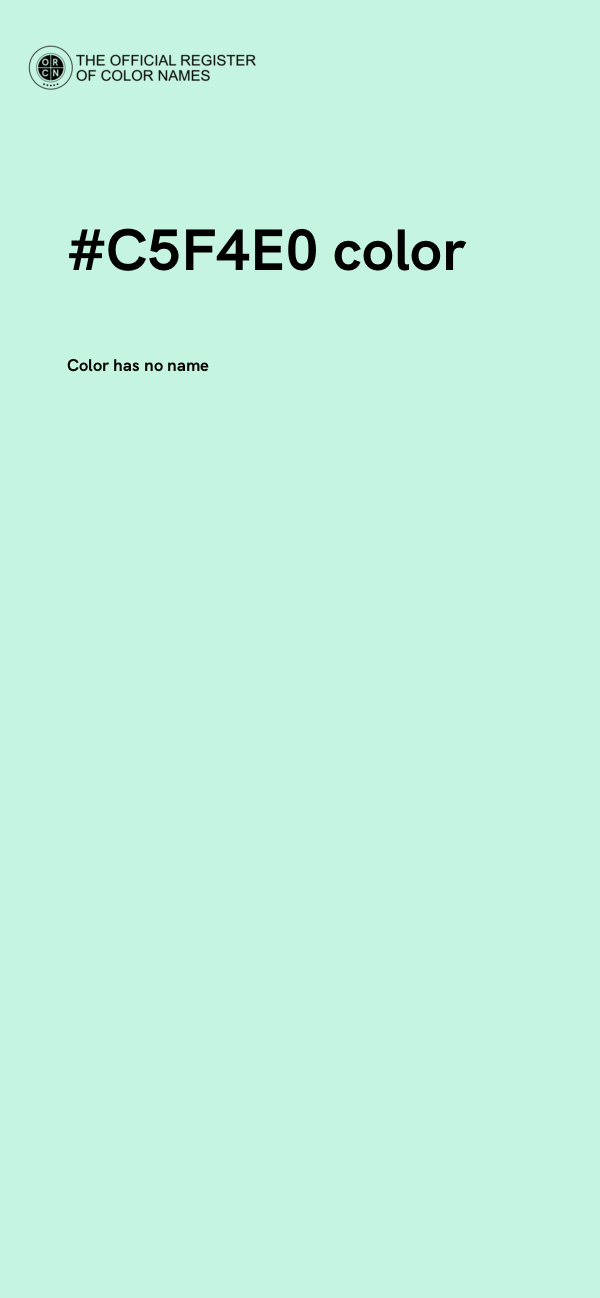 #C5F4E0 color image