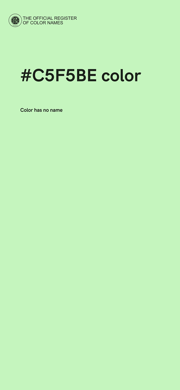 #C5F5BE color image