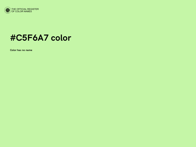 #C5F6A7 color image