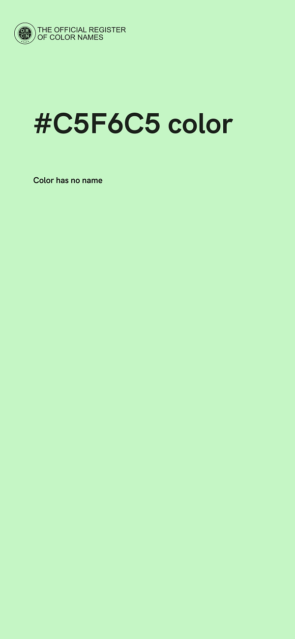 #C5F6C5 color image