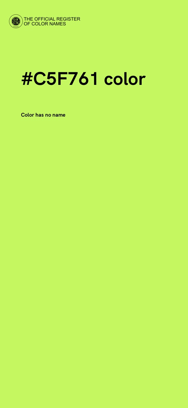 #C5F761 color image