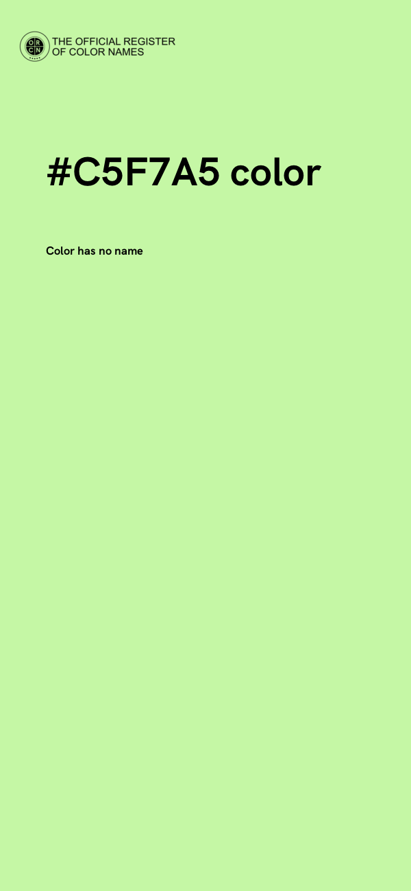 #C5F7A5 color image