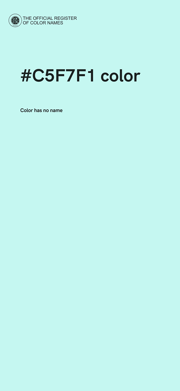 #C5F7F1 color image