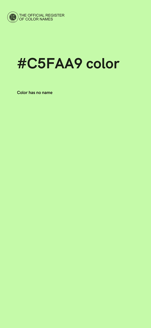 #C5FAA9 color image
