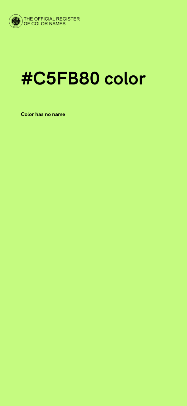 #C5FB80 color image