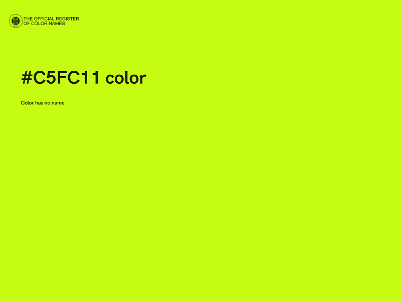 #C5FC11 color image