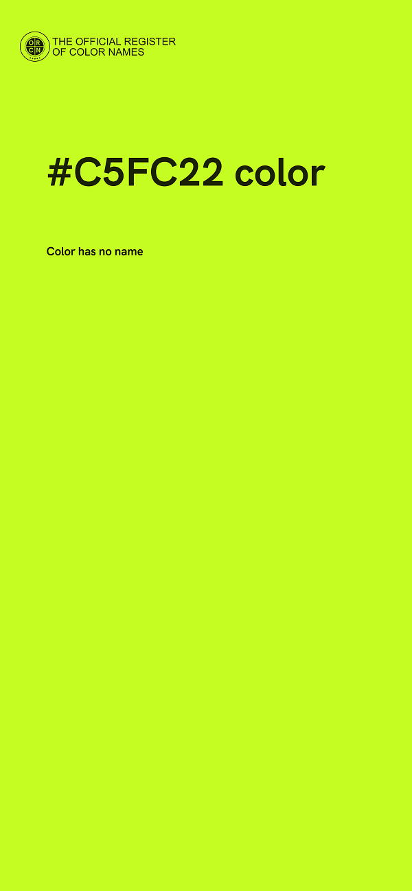 #C5FC22 color image