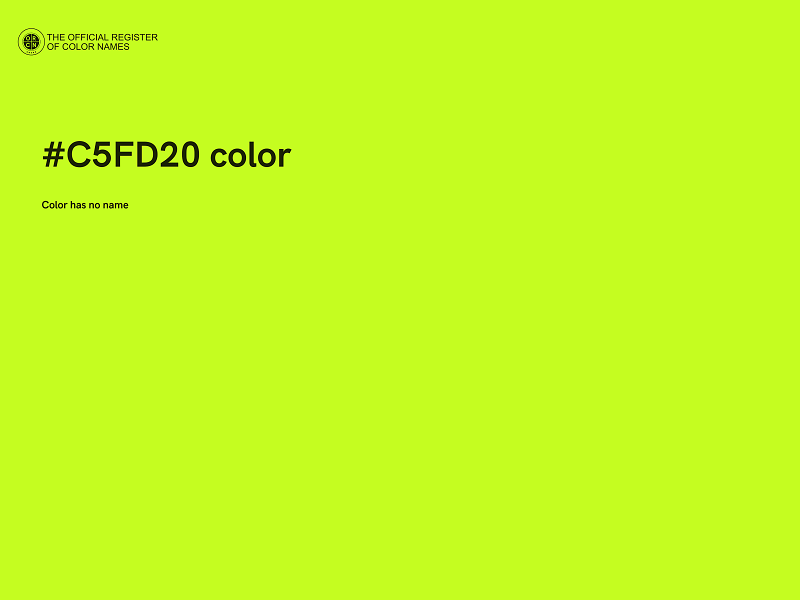 #C5FD20 color image