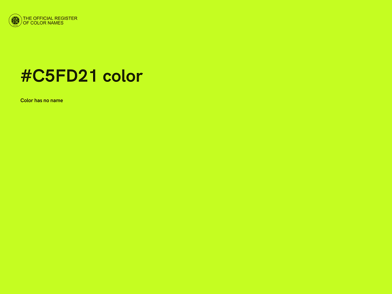 #C5FD21 color image