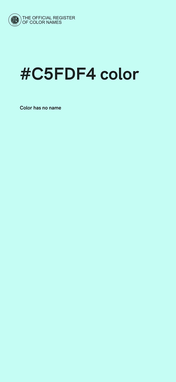 #C5FDF4 color image