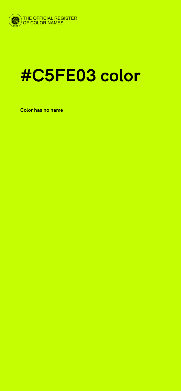 #C5FE03 color image