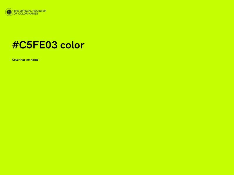 #C5FE03 color image
