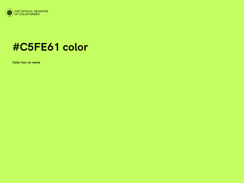 #C5FE61 color image