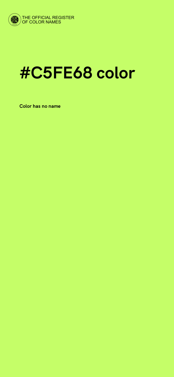 #C5FE68 color image
